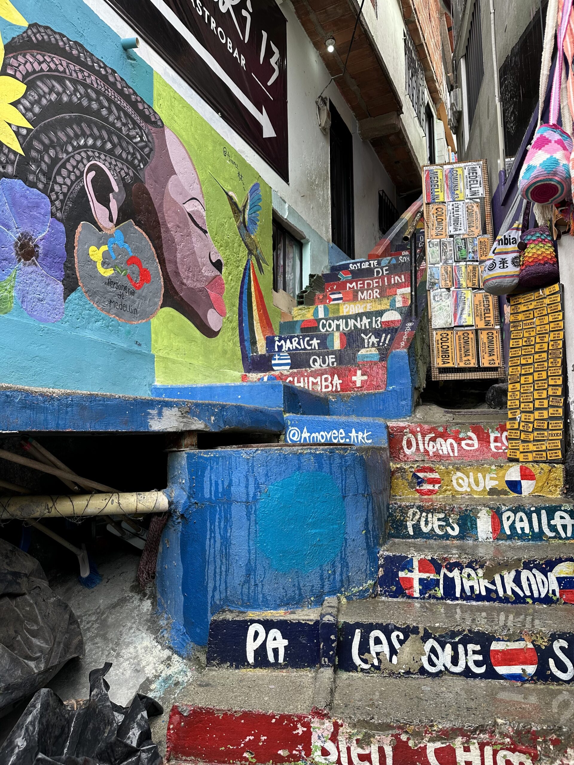 Escaliers dans la Comuna 13, Medellin