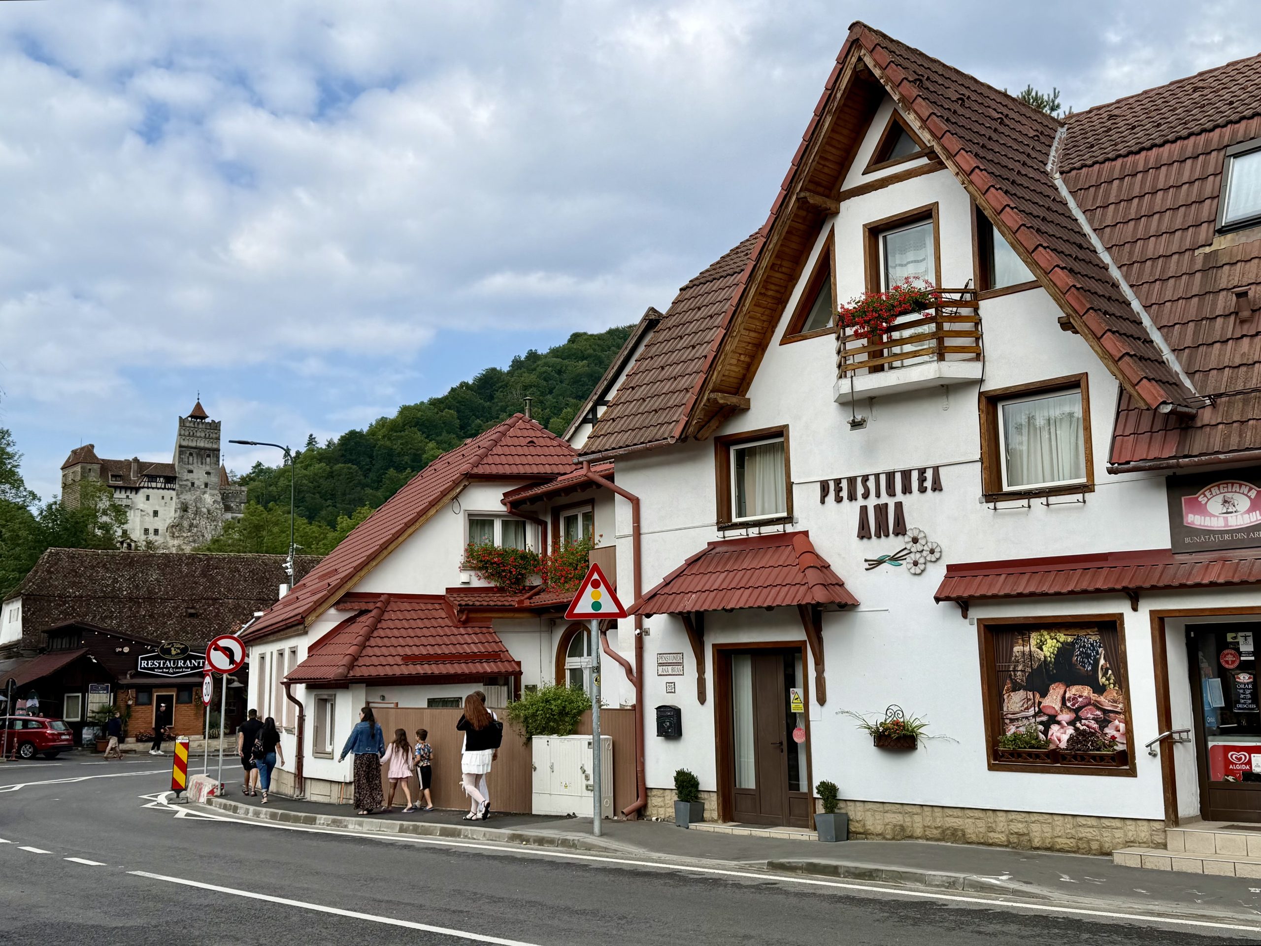 Que faire autour de Brașov ? Les meilleures excursions à moins d'une heure de route Route devant le château de Bran